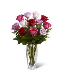 Captivating Color™ Rose Bouquet by Vera Wang from Visser's Florist and Greenhouses in Anaheim, CA